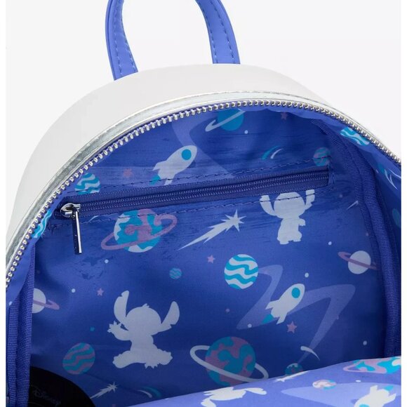 Loungefly Disney Lilo & Stitch Astronaut Space Stitch Figural Mini Backpack NEW main image 5